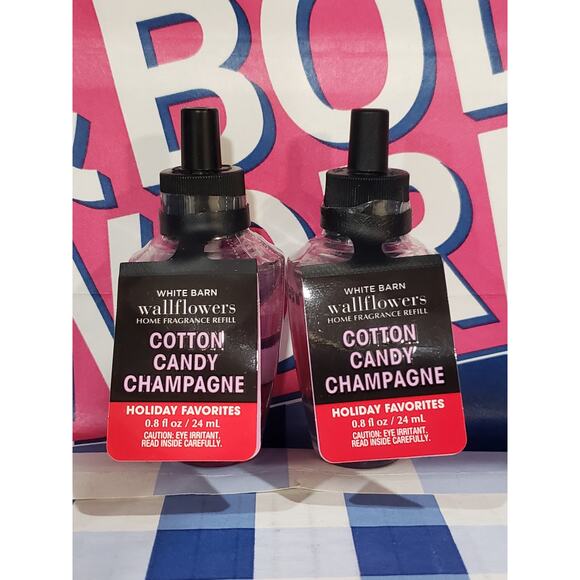 BBW Cotton Candy Champagne Fragrance Wallflower Refill Set - Picture 1 of 2